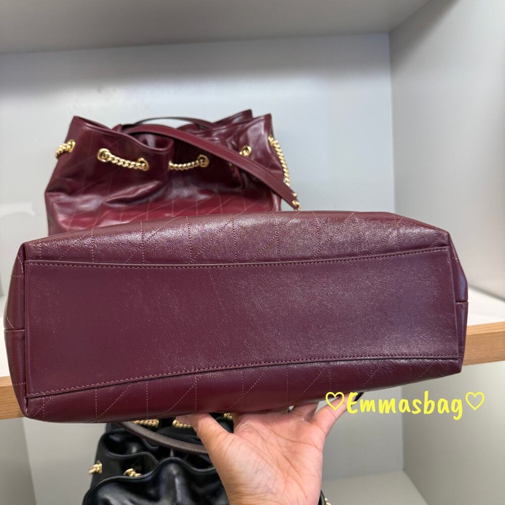 NWT Coach Evelyn Large Shoulder Bag With Quilting Leather CCZ81 Gold/Dark Wine - Picture 5 of 6